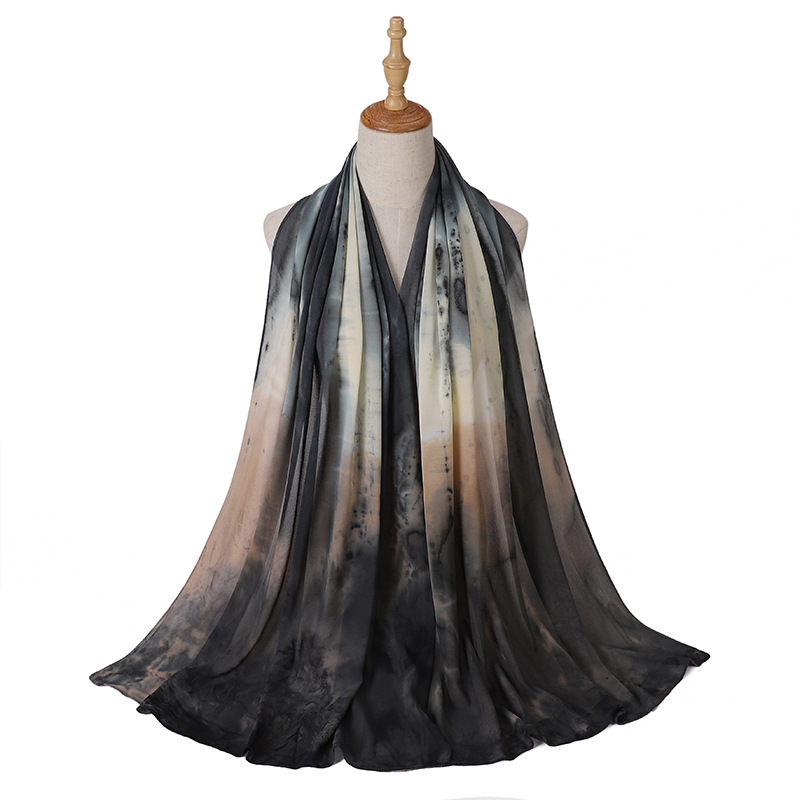 Wholesale hijab Scarf women pearl chiffon color scarf usa supply