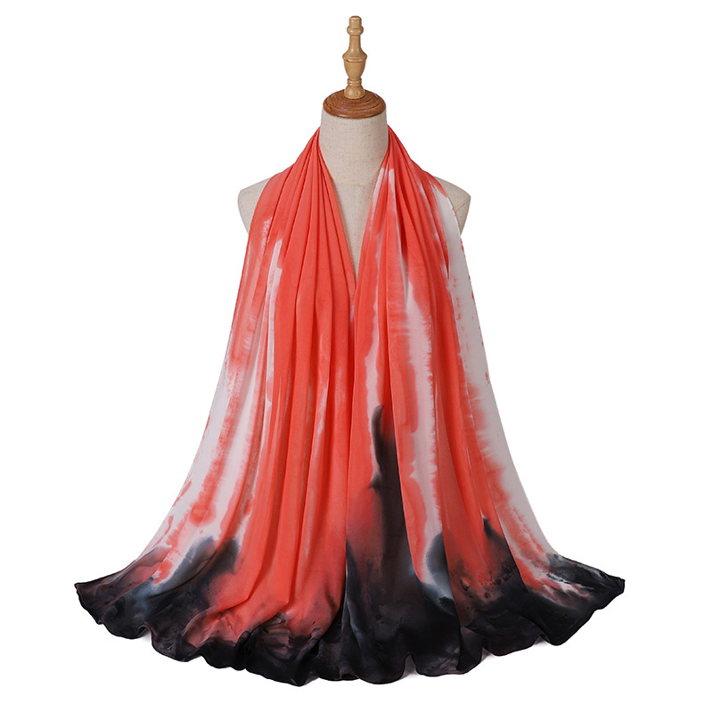 Wholesale hijab Scarf women pearl chiffon color scarf usa supply