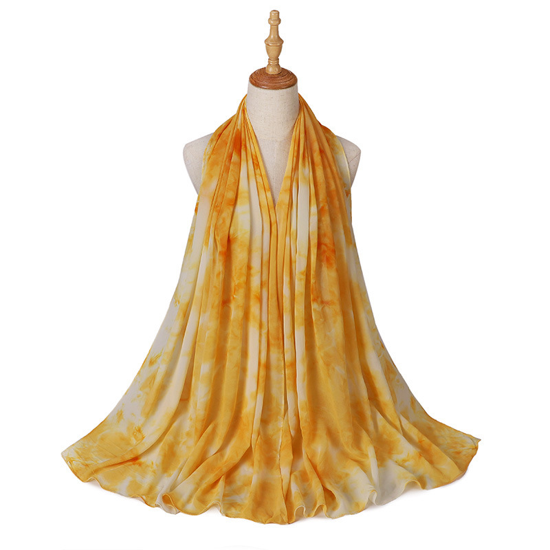 Wholesale hijab Scarf women pearl chiffon color scarf usa supply