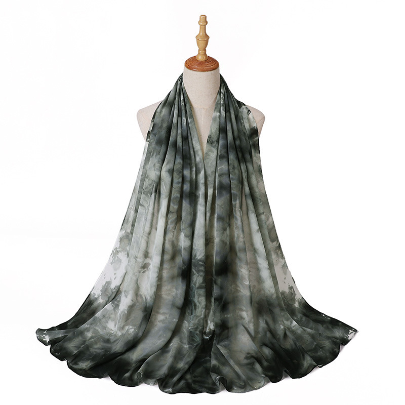 Wholesale hijab Scarf women pearl chiffon color scarf usa supply