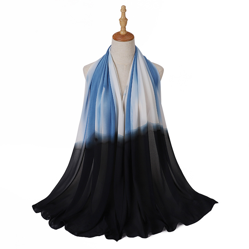 Wholesale hijab Scarf women pearl chiffon color scarf usa supply