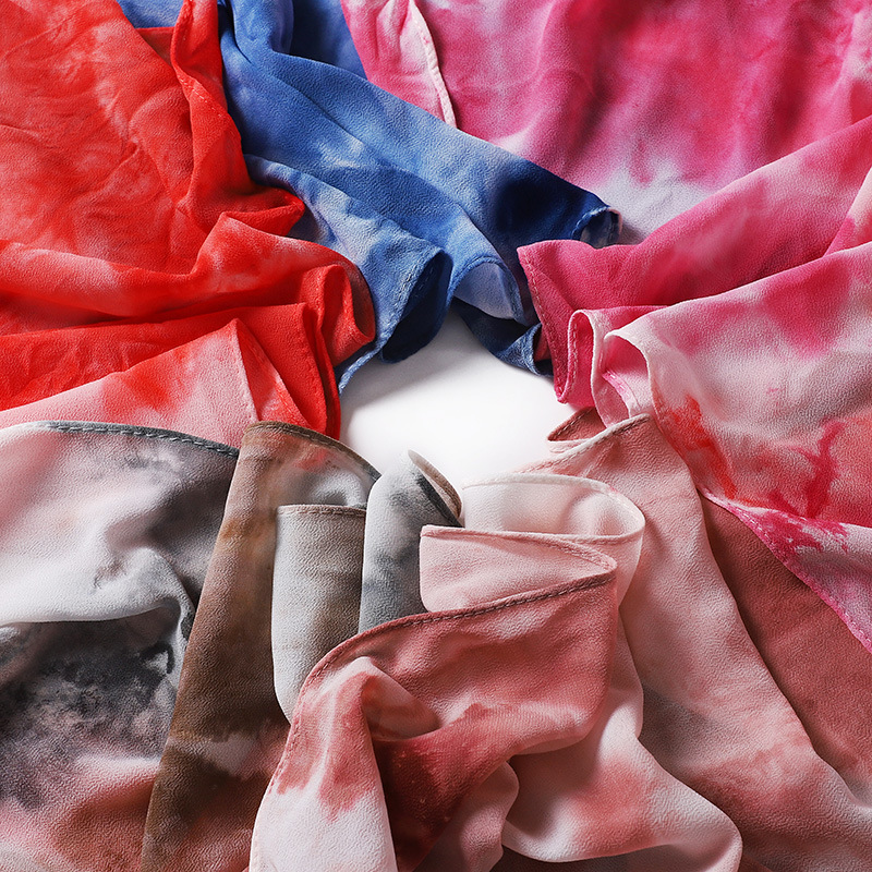 Wholesale hijab Scarf women pearl chiffon color scarf usa supply