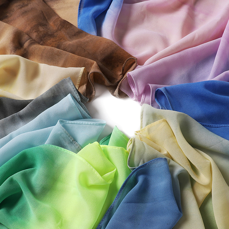 Wholesale hijab Scarf women pearl chiffon color scarf usa supply