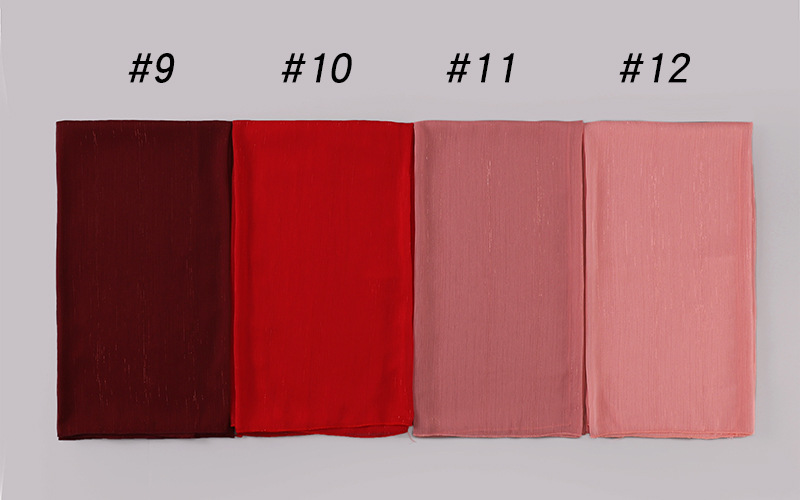 Wholesale hijab Scarf gold silk natural wrinkled chiffon scarf uk supply
