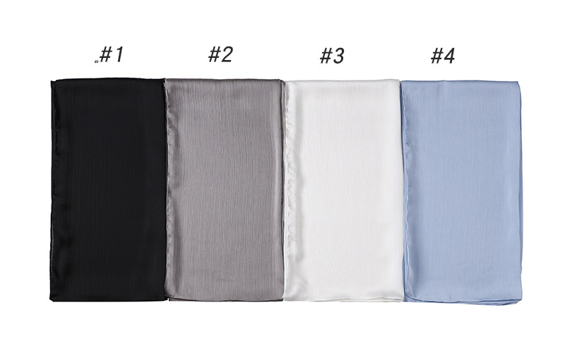 Wholesale scarf pearl chiffon wrinkle scarf breathable women scarf supplier