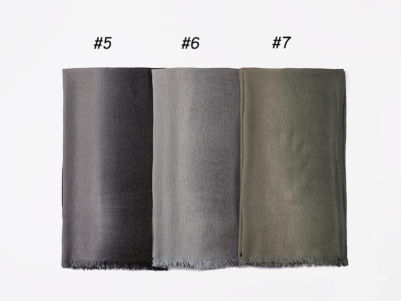 Wholesale scarf gold silk hand-painted gradient cotton ladies shawl supply