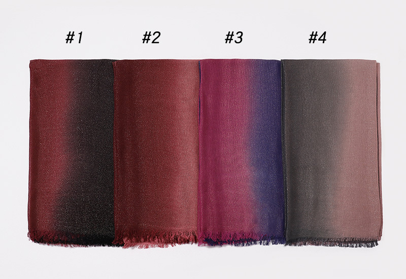 Wholesale scarf gold silk hand-painted gradient cotton ladies shawl supply