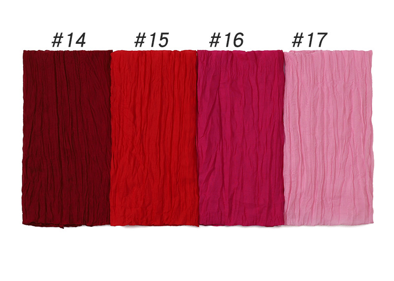 Wholesale Scarf Bali Yarn Scarf Pleated Cotton Linen Scarf Candy Color Supply