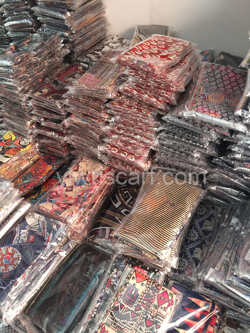 Indonesian customers custom-made printed neckties scarves