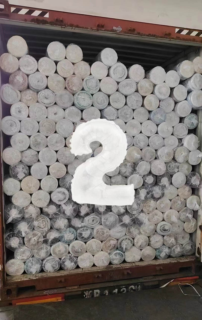 3 cabinets of pearl chiffon scarf fabric shipped to Canada
