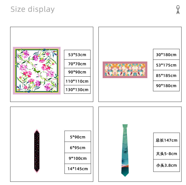 Scarf Size Display