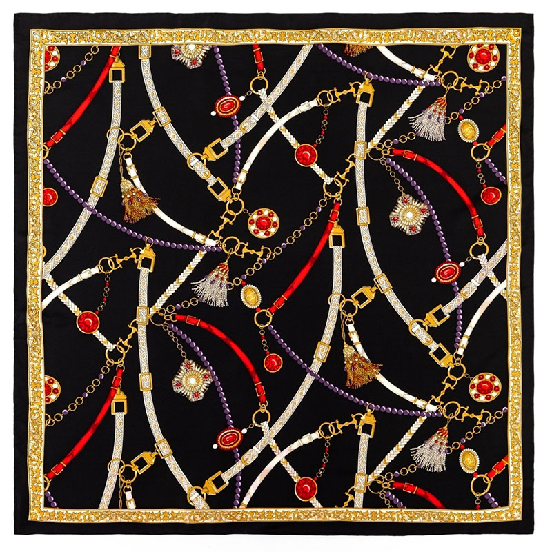 silk square scarf hijab 90cm silk scarf
