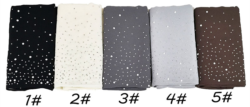 Wholesale Pearl Chiffon Head Scarf