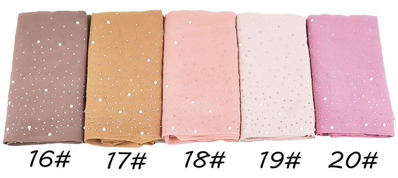 Wholesale Pearl Chiffon Head Scarf