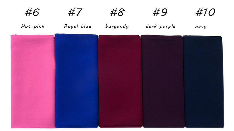 Wholesale Solid pearl chiffon scarf
