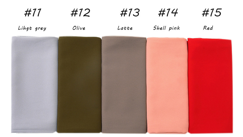 Wholesale Solid pearl chiffon scarf