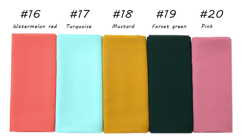 Wholesale Solid pearl chiffon scarf