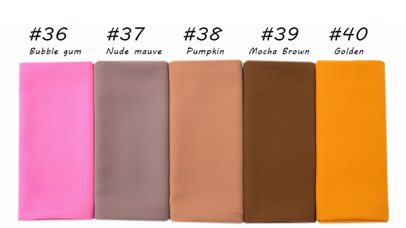 Wholesale Solid pearl chiffon scarf