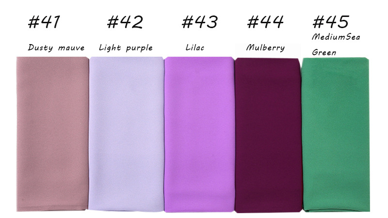 Wholesale Solid pearl chiffon scarf