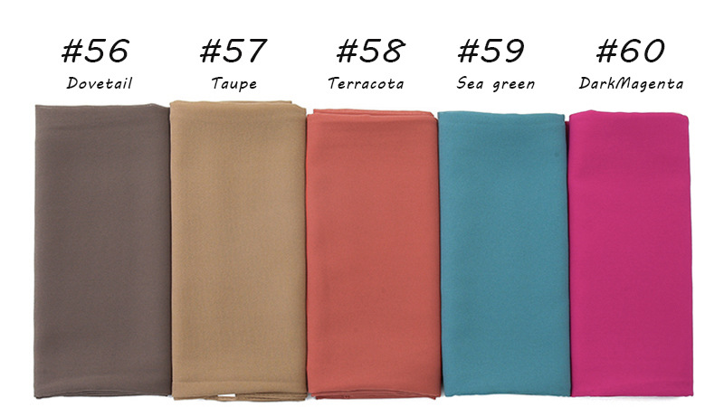 Wholesale Solid pearl chiffon scarf