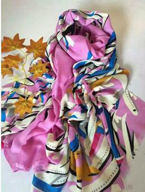 Printed satin plane leisure cotton linen scarf wholesale