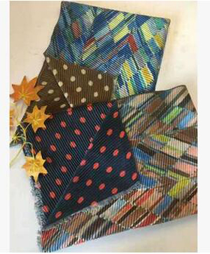 Double-sided irregular pattern printing imitation cashmere scarf wholesale