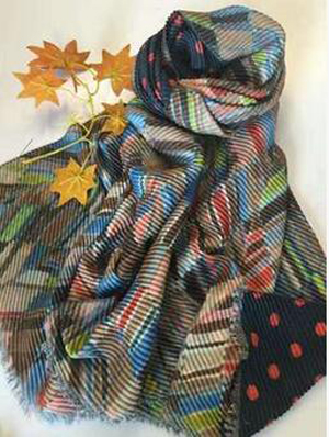 Double-sided irregular pattern printing imitation cashmere scarf wholesale