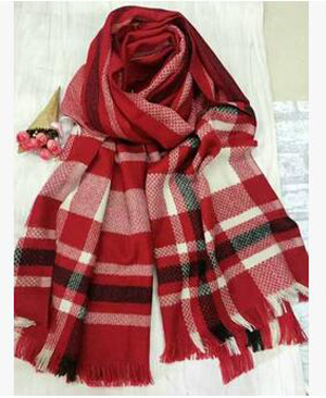 Classic grid imitation cashmere scarf wholesale