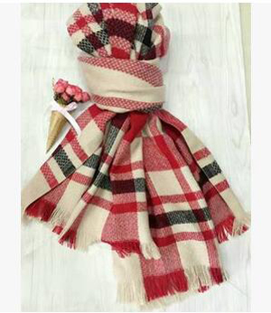 Classic grid imitation cashmere scarf wholesale