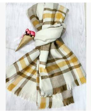 Classic grid imitation cashmere scarf wholesale