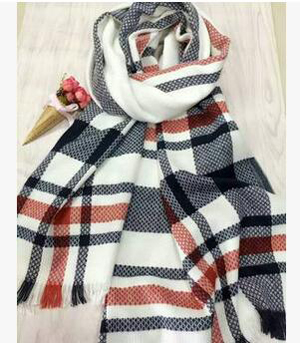 Classic grid imitation cashmere scarf wholesale