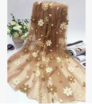 Hand embroidery double embroidered scarves wholesale