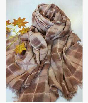 Restoring ancient dirty stain grid stripe cotton linen scarf wholesale