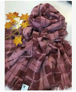 Restoring ancient dirty stain grid stripe cotton linen scarf wholesale