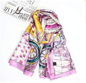 Printing seaside holiday beach towels scarf wholesale