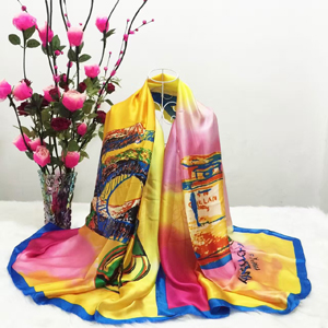 Dazzle colour silk scarves wholesale