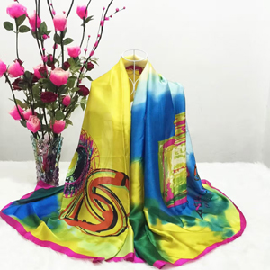 Dazzle colour silk scarves wholesale