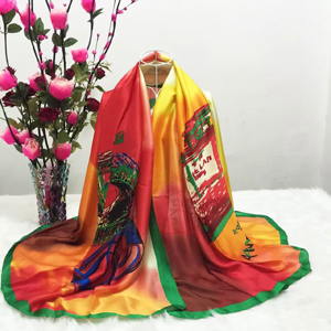 Dazzle colour silk scarves wholesale