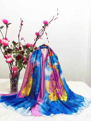 Female gorgeous silk scarves wholesale