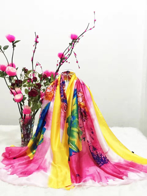 Female gorgeous silk scarves wholesale