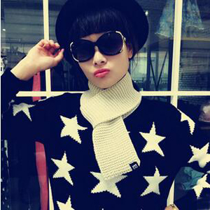 Joker color pure wool knitting scarf wholesale