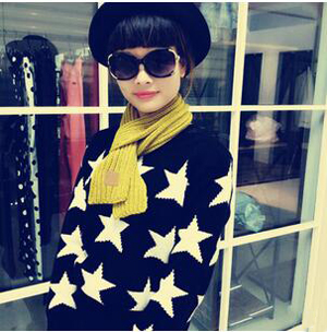 Pure color knitting wool scarf wholesale