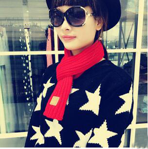 Pure color knitting wool scarf wholesale