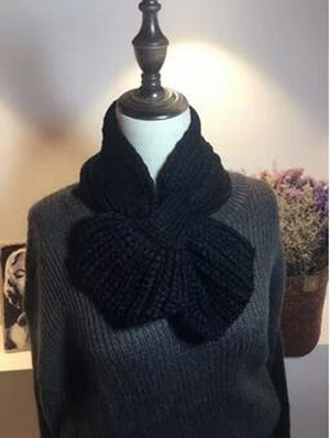 Small cross fish tail wool knitting scarf wholesale