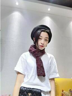 Wool pure color towel woven label scarf wholesale