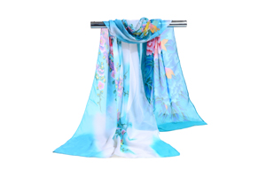 Female stitching color chiffon scarf wholesale
