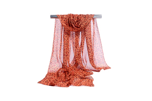 Female chiffon leopard grain design scarf wholesale