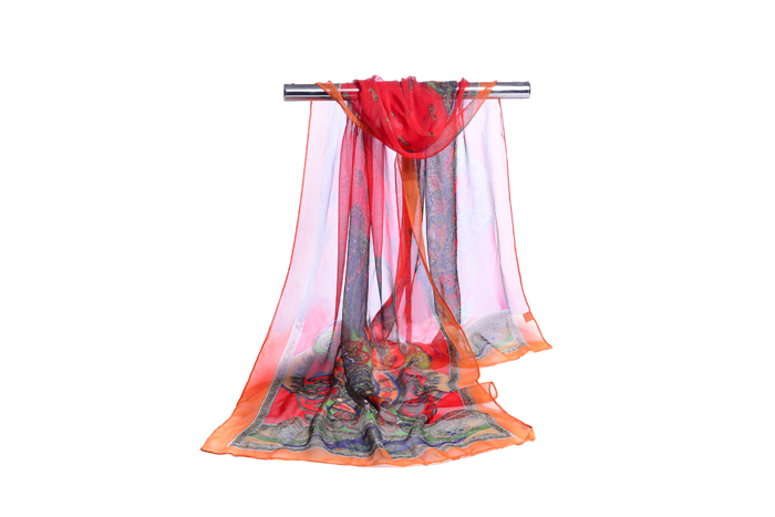 Female national snow spinning scarf wholesale