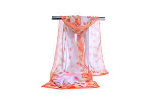 Female chiffon pure fresh small flower scarf wholesale