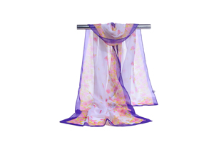 Female chiffon pure fresh small flower scarf wholesale